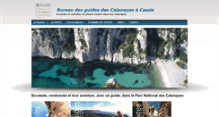 Desktop Screenshot of guides-calanques.com