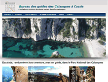 Tablet Screenshot of guides-calanques.com